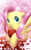 Size: 600x966 | Tagged: safe, artist:pegasisters82, imported from derpibooru, fluttershy, pony, female, heart, solo, valentine's day