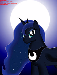 Size: 2736x3648 | Tagged: safe, artist:stphelps, imported from derpibooru, princess luna, pony, female, moon, solo