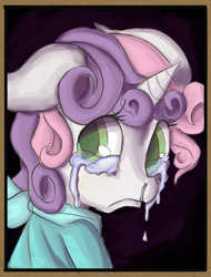 Size: 1501x1978 | Tagged: safe, artist:fauxsquared, imported from derpibooru, sweetie belle, crying, sad, snot, snotty belle