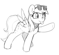 Size: 1010x948 | Tagged: safe, artist:mewball, imported from derpibooru, derpy hooves, pegasus, pony, female, mare, sunglasses