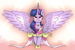 Size: 1024x678 | Tagged: safe, artist:joakaha, imported from derpibooru, twilight sparkle, alicorn, pony, clothes, dress, female, mare, solo, twilight sparkle (alicorn)