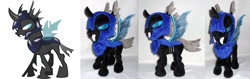 Size: 1280x405 | Tagged: safe, artist:agatrix, imported from derpibooru, changeling, armor, changeling officer, irl, photo, plushie