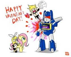 Size: 1000x800 | Tagged: safe, imported from derpibooru, fluttershy, bionicle, kagamine len, kagamine rin, kanohi akaku, lego, soundwave, transformers, vocaloid