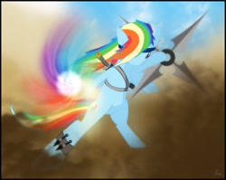 Size: 1055x839 | Tagged: safe, artist:ryuukiba, imported from derpibooru, rainbow dash, naruto, parody, rasengan, shuriken, solo