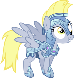 Size: 3000x3158 | Tagged: safe, artist:akili-amethyst, imported from derpibooru, derpy hooves, pegasus, pony, armor, crystal guard, crystal guard armor, female, mare, simple background, transparent background, vector