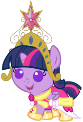 Size: 3120x4600 | Tagged: safe, artist:beavernator, imported from derpibooru, twilight sparkle, alicorn, pony, baby, baby pony, babylight sparkle, big crown thingy, clothes, coronation dress, cute, dress, elements of harmony, female, filly, foal, hnnng, jewelry, mare, open mouth, princess babylight, simple background, smiling, solo, time paradox, transparent background, twiabetes, twilight sparkle (alicorn), weapons-grade cute