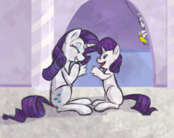 Size: 500x395 | Tagged: safe, imported from derpibooru, rarity, a touch of diamonds, animated, female, filly rarity, fiwwy rarity, tumblr
