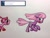 Size: 1280x960 | Tagged: safe, artist:adurot, imported from derpibooru, cheerilee, oc, earth pony, pony, ask-pony-kirby, female, imminent vore, mare, scared, traditional art