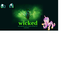 Size: 894x894 | Tagged: safe, imported from derpibooru, princess cadance, queen chrysalis, broadway, my little wicked, wicked