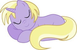 Size: 3500x2296 | Tagged: safe, artist:sorata-daidouji, imported from derpibooru, dinky hooves, pony, female, simple background, sleeping, solo, transparent background, vector