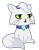 Size: 318x410 | Tagged: safe, artist:starryoak, imported from derpibooru, opalescence, cat, alexanderite, rule 63, simple background, solo, transparent background