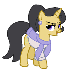 Size: 388x378 | Tagged: safe, artist:rain-approves, artist:starryoak, imported from derpibooru, oc, oc only, oc:honey topaz, pony, unicorn, daughter, offspring, parent:jet set, parent:upper crust, parents:upperset, simple background, solo, transparent background