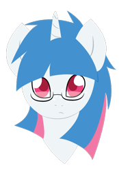 Size: 500x717 | Tagged: safe, artist:kimmorz, imported from derpibooru, oc, oc only, oc:shear luck, pony, female, filly, glasses, solo