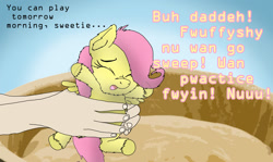 Size: 1024x610 | Tagged: safe, artist:inkiepie, imported from derpibooru, fluttershy, fluffy pony, bedtime, fluffy pony original art, fluffyshy, sleeping