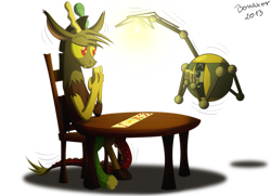 Size: 1051x759 | Tagged: safe, artist:bonaxor, imported from derpibooru, discord, robot