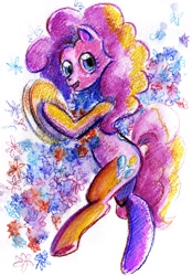 Size: 834x1200 | Tagged: safe, artist:maytee, imported from derpibooru, pinkie pie, pony, cymbals, musical instrument, solo