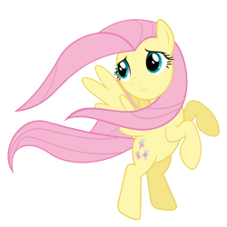 Size: 460x460 | Tagged: safe, artist:alexiy777, imported from derpibooru, fluttershy, simple background, svg, transparent background, vector, windswept mane