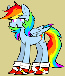 Size: 752x886 | Tagged: safe, artist:ghost, imported from derpibooru, rainbow dash, clothes, crossover, shoes, sonic the hedgehog (series)