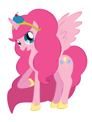 Size: 720x960 | Tagged: safe, artist:4tehpwnies, imported from derpibooru, pinkie pie, alicorn, pony, alicornified, pinkiecorn, race swap, xk-class end-of-the-world scenario