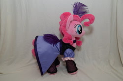 Size: 800x530 | Tagged: safe, artist:makeshiftwings30, imported from derpibooru, pinkie pie, earth pony, pony, clothes, dress, female, irl, mare, photo, plushie, saloon dress, saloon pinkie, solo, western pinkie