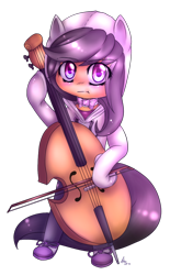 Size: 600x965 | Tagged: safe, artist:aikokage, imported from derpibooru, octavia melody, human, cello, chibi, eared humanization, female, humanized, musical instrument, solo, tailed humanization