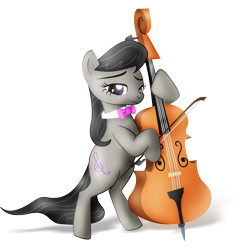 Size: 3411x3500 | Tagged: safe, artist:nicolaykoriagin, imported from derpibooru, octavia melody, pony, bipedal, bow (instrument), cello, female, musical instrument, simple background, solo, transparent background, vector