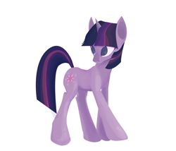 Size: 1575x1350 | Tagged: safe, artist:seyrii, imported from derpibooru, twilight sparkle, pony, female, looking back, solo, walking