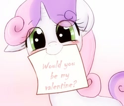 Size: 700x600 | Tagged: safe, artist:aivilcejota, artist:yubi, edit, imported from derpibooru, sweetie belle, pony, solo, valentine