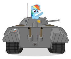 Size: 10000x8250 | Tagged: safe, artist:mrlolcats17, imported from derpibooru, rainbow dash, absurd resolution, panther (tank), simple background, tank (vehicle), transparent background, vector, vk 1602 leopard