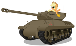 Size: 10000x6000 | Tagged: safe, artist:mrlolcats17, imported from derpibooru, applejack, absurd resolution, m36 jackson, tank (vehicle)