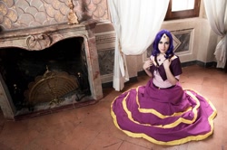 Size: 1024x681 | Tagged: safe, artist:yuichan90, imported from derpibooru, rarity, human, clothes, cosplay, dress, gala dress, irl, irl human, photo, solo