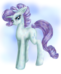 Size: 1294x1563 | Tagged: safe, artist:quennyqueen, imported from derpibooru, rarity, crystal pony, pony, unicorn, alternate hairstyle, crystal rarity, crystallized, female, mare, solo