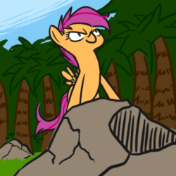 Size: 500x500 | Tagged: safe, imported from derpibooru, scootaloo, animated, female, scootalootheadventurer