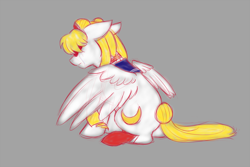 Size: 900x600 | Tagged: safe, artist:kourabiedes, imported from derpibooru, crying, ponified, sailor moon