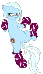 Size: 2320x4000 | Tagged: safe, artist:wootmaster, imported from derpibooru, oc, oc only, oc:tracy cage, /mlp/, 4chan, clothes, featureless crotch, nicolas cage, simple background, socks, solo, transparent background, tsundere