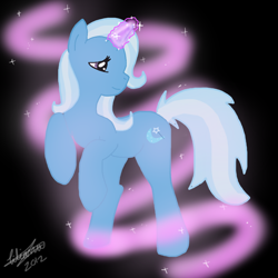 Size: 1024x1024 | Tagged: safe, artist:foxi-psycho-fox, imported from derpibooru, trixie, smiling