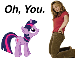 Size: 725x574 | Tagged: safe, imported from derpibooru, twilight sparkle, human, irl, irl human, oh you, photo, tara strong