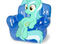 Size: 800x600 | Tagged: safe, imported from derpibooru, lyra heartstrings, chair, couch, inflatable, sitting lyra