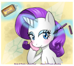 Size: 800x709 | Tagged: safe, artist:violetchiko, imported from derpibooru, rarity, pony, makeup, solo