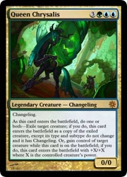 Size: 375x523 | Tagged: safe, artist:crowbartk-hullo, imported from derpibooru, queen chrysalis, magic the gathering