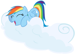 Size: 8326x6000 | Tagged: safe, artist:lazypixel, imported from derpibooru, rainbow dash, absurd resolution, cloud, simple background, transparent background, vector