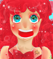 Size: 900x1000 | Tagged: safe, artist:hanna030, imported from derpibooru, pinkie pie, human, humanized, solo