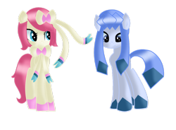 Size: 1024x753 | Tagged: safe, imported from derpibooru, glaceon, sylveon, eeveelutions, ninfia, nymphia, pokémon, pokémon x and y, ponified