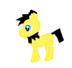 Size: 534x500 | Tagged: safe, artist:rongothepony, imported from derpibooru, pichu, crossover, pokémon, ponified