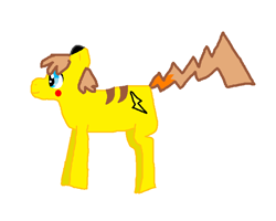 Size: 796x638 | Tagged: safe, artist:rongothepony, imported from derpibooru, pikachu, crossover, pokémon, ponified