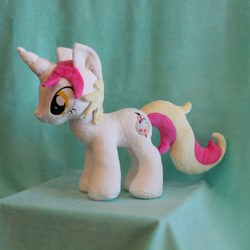 Size: 894x894 | Tagged: safe, artist:yukizeal, imported from derpibooru, oc, oc only, oc:peach palette, pony, unicorn, female, irl, mare, photo, plushie