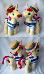 Size: 600x1000 | Tagged: safe, artist:sequinjar, imported from derpibooru, flam, flim, clothes, cute, flamabetes, flim flam brothers, flimabetes, hat, irl, photo, plushie