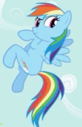 Size: 278x430 | Tagged: safe, imported from derpibooru, screencap, rainbow dash, action pose, cropped, episode needed, flying, full body, side view, solo, swag