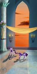 Size: 1650x3325 | Tagged: safe, artist:toastoverflow, imported from derpibooru, rarity, twilight sparkle, dancing