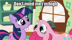 Size: 636x355 | Tagged: safe, imported from derpibooru, pinkie pie, twilight sparkle, image macro